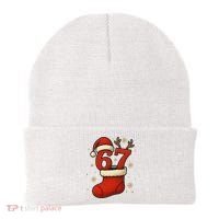Six Seven Christmas 67 Stocking Santa Reindeer Beanie thumb 0