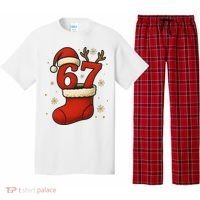 Six Seven Christmas 67 Stocking Santa Reindeer Pajama Set thumb 0