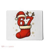 Six Seven Christmas 67 Stocking Santa Reindeer Mousepad thumb 0