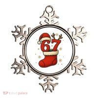 Six Seven Christmas 67 Stocking Santa Reindeer Ornament thumb 0