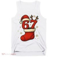 Six Seven Christmas 67 Stocking Santa Reindeer Tank Top thumb 0