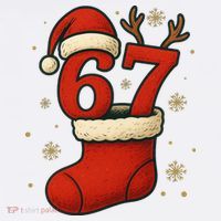 Six Seven Christmas 67 Stocking Santa Reindeer Visor thumb 3