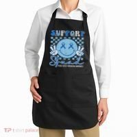 Support Squad Child Abuse Prevention Awareness Smile Face Apron thumb 2