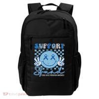 Support Squad Child Abuse Prevention Awareness Smile Face Backpack thumb 0