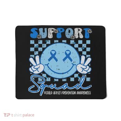 Support Squad Child Abuse Prevention Awareness Smile Face Mousepad