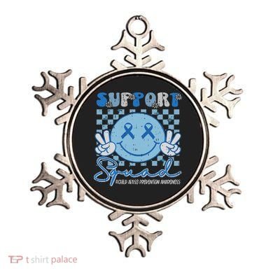 Support Squad Child Abuse Prevention Awareness Smile Face Ornament