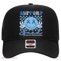 Support Squad Child Abuse Prevention Awareness Smile Face Hat thumb 0