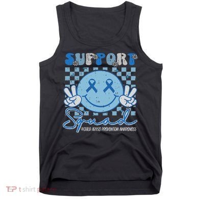 Support Squad Child Abuse Prevention Awareness Smile Face Tank Top