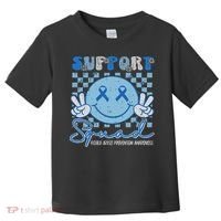 Support Squad Child Abuse Prevention Awareness Smile Face Toddler T-Shirt thumb 0
