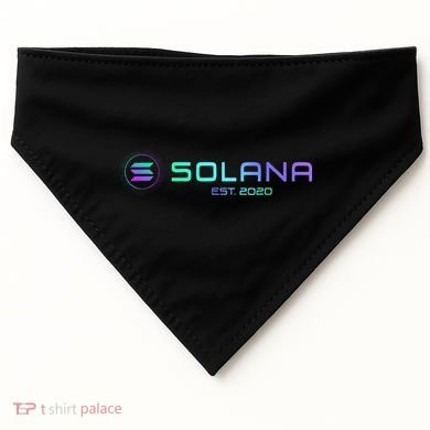 Solana Sol Coin Crypto Logo Blockchain Solana USA-Made Doggie Bandana