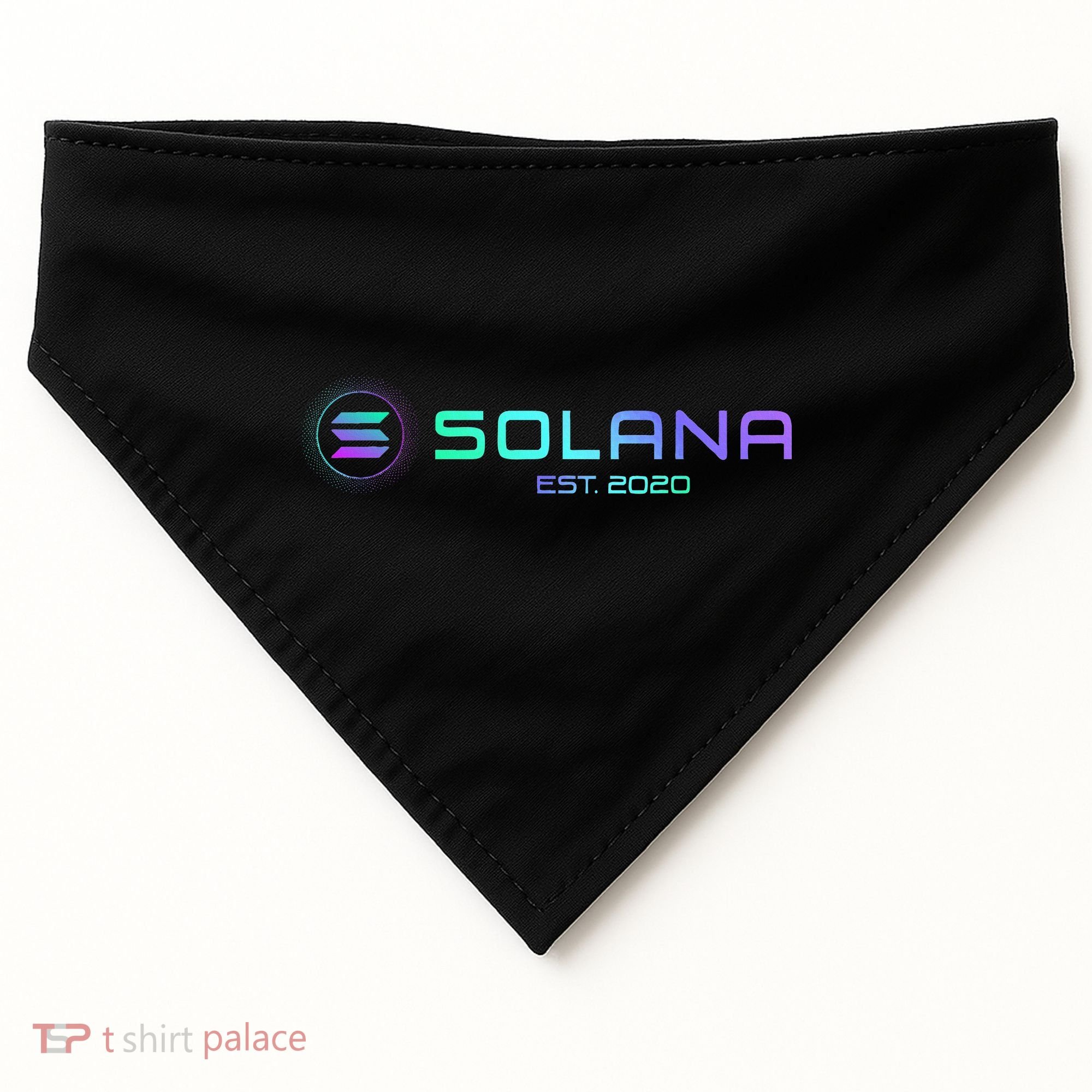 Solana Sol Coin Crypto Logo Blockchain Solana USA-Made Doggie Bandana