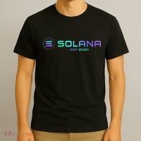 Solana Sol Coin Crypto Logo Blockchain Solana T-Shirt thumb 3