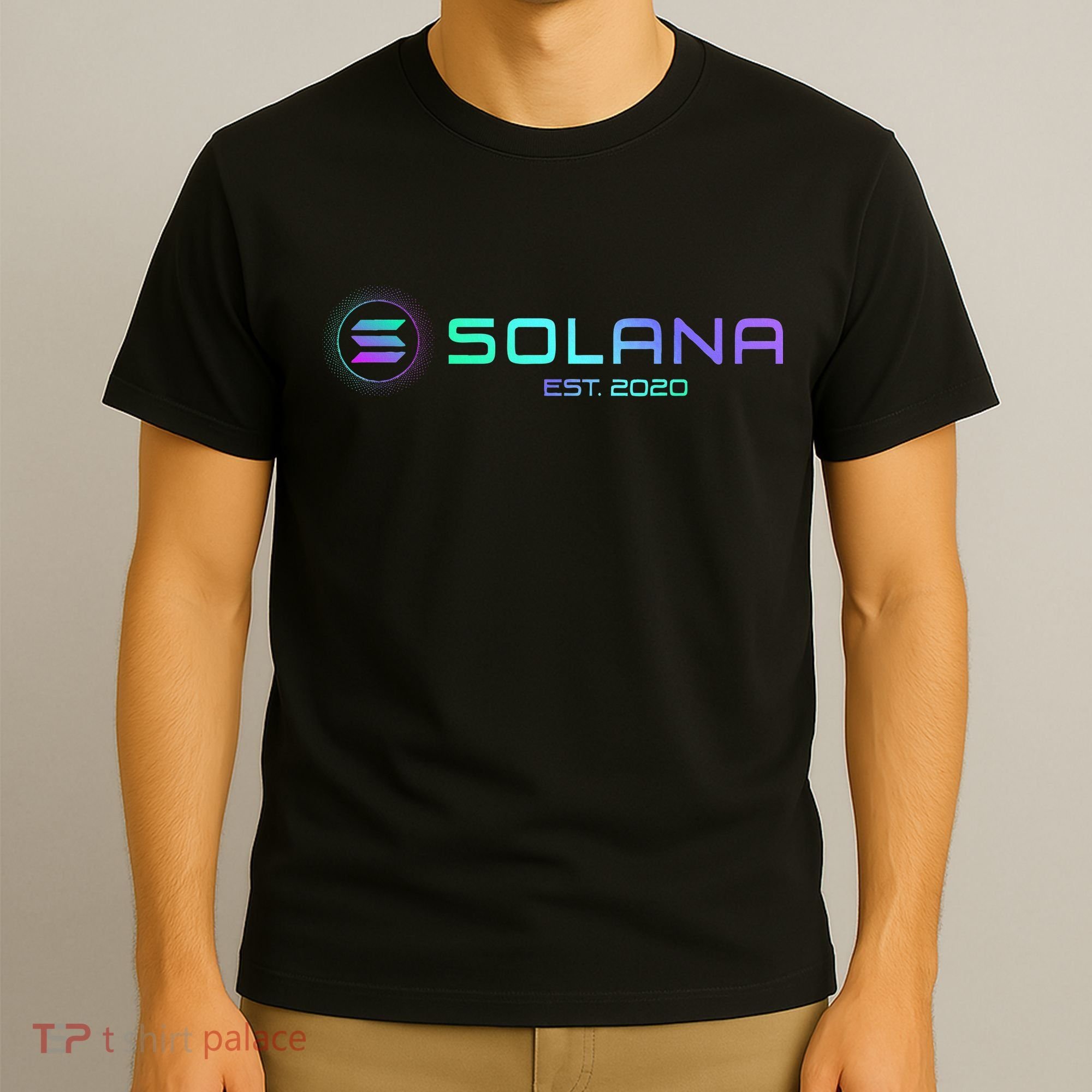 Solana Sol Coin Crypto Logo Blockchain Solana T-Shirt