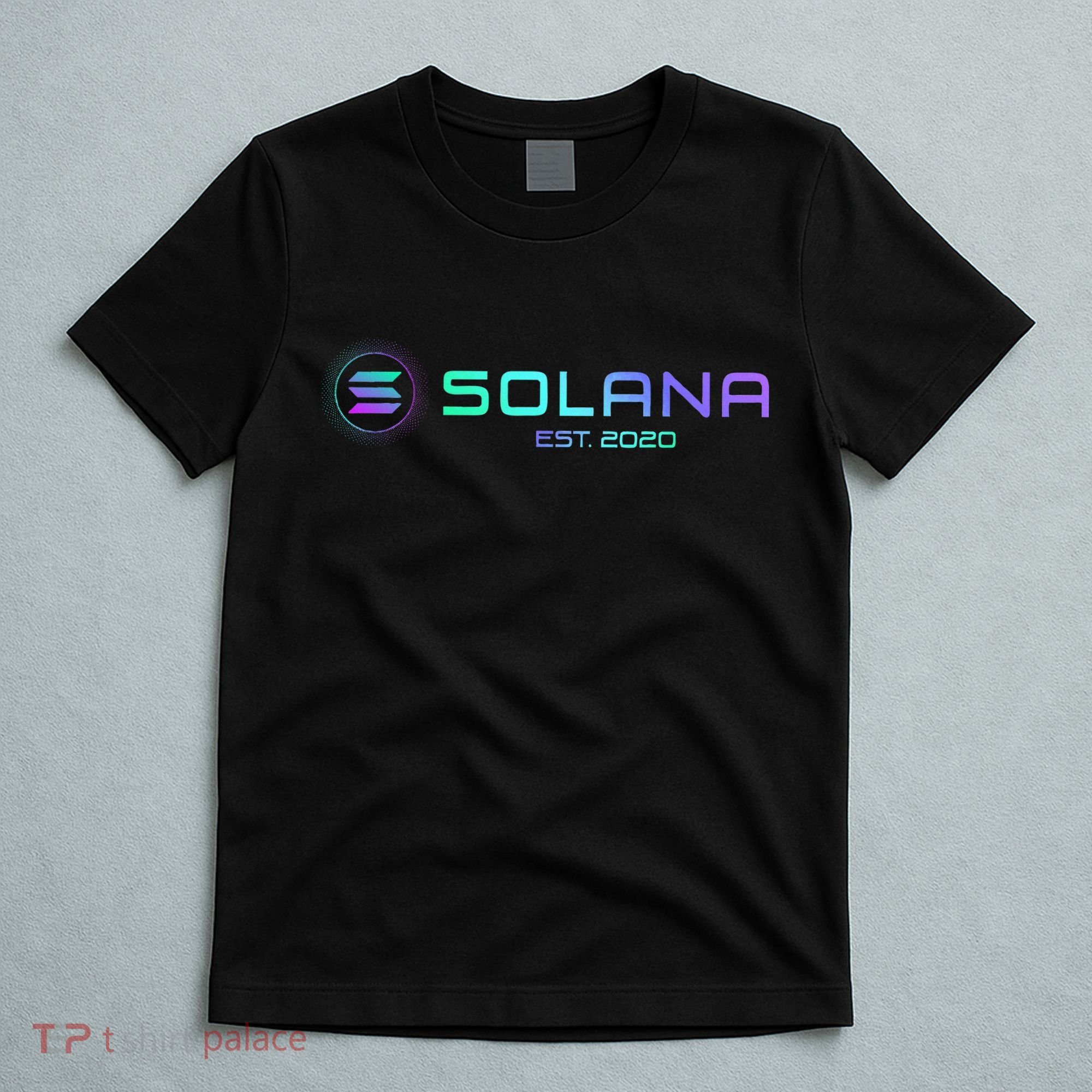 Solana Sol Coin Crypto Logo Blockchain Solana T-Shirt