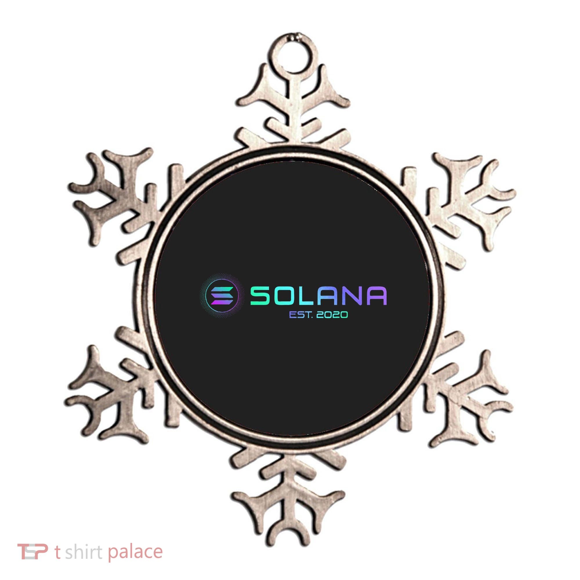 Solana Sol Coin Crypto Logo Blockchain Solana Ornament