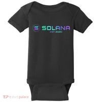 Solana Sol Coin Crypto Logo Blockchain Solana Baby Bodysuit thumb 0
