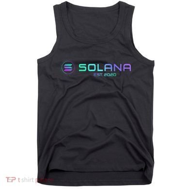 Solana Sol Coin Crypto Logo Blockchain Solana Tank Top