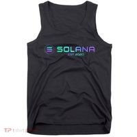 Solana Sol Coin Crypto Logo Blockchain Solana Tank Top thumb 0
