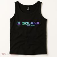 Solana Sol Coin Crypto Logo Blockchain Solana Tank Top thumb 2