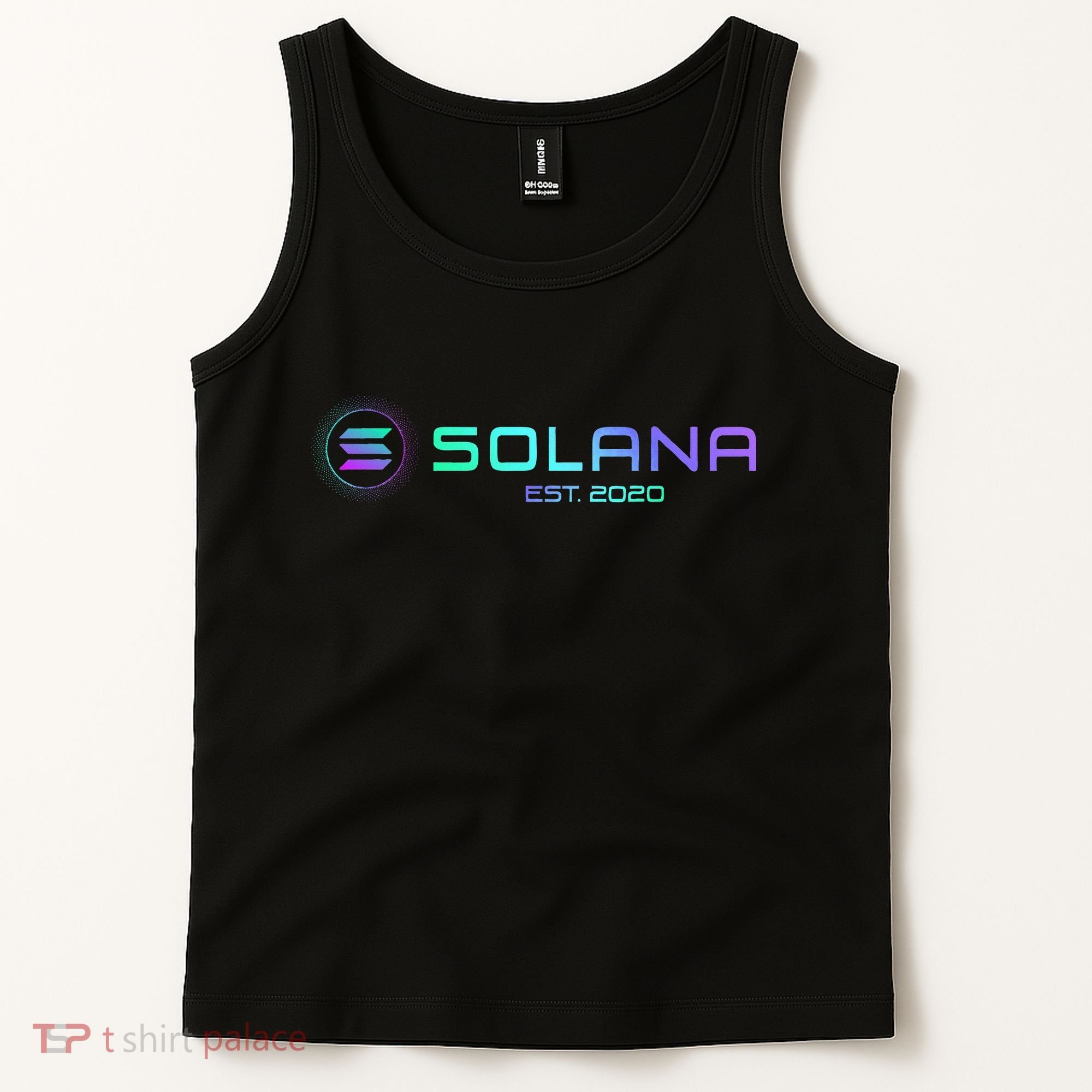 Solana Sol Coin Crypto Logo Blockchain Solana Tank Top