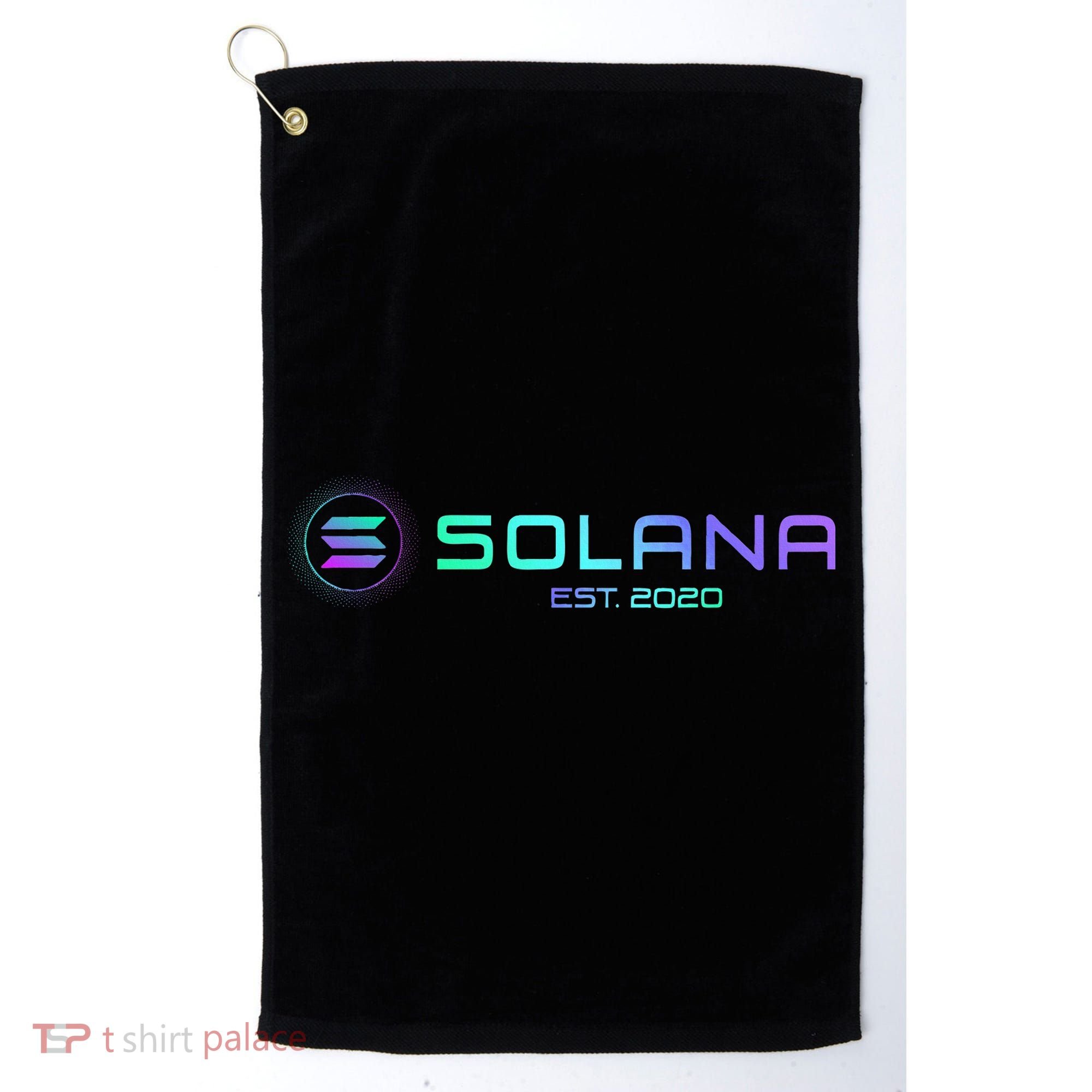 Solana Sol Coin Crypto Logo Blockchain Solana Golf Towel