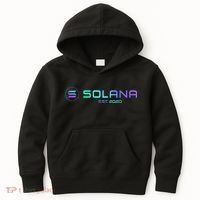 Solana Sol Coin Crypto Logo Blockchain Solana Kids Hoodie thumb 0