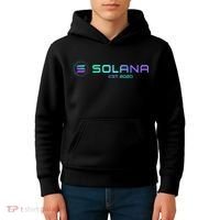 Solana Sol Coin Crypto Logo Blockchain Solana Kids Hoodie thumb 4