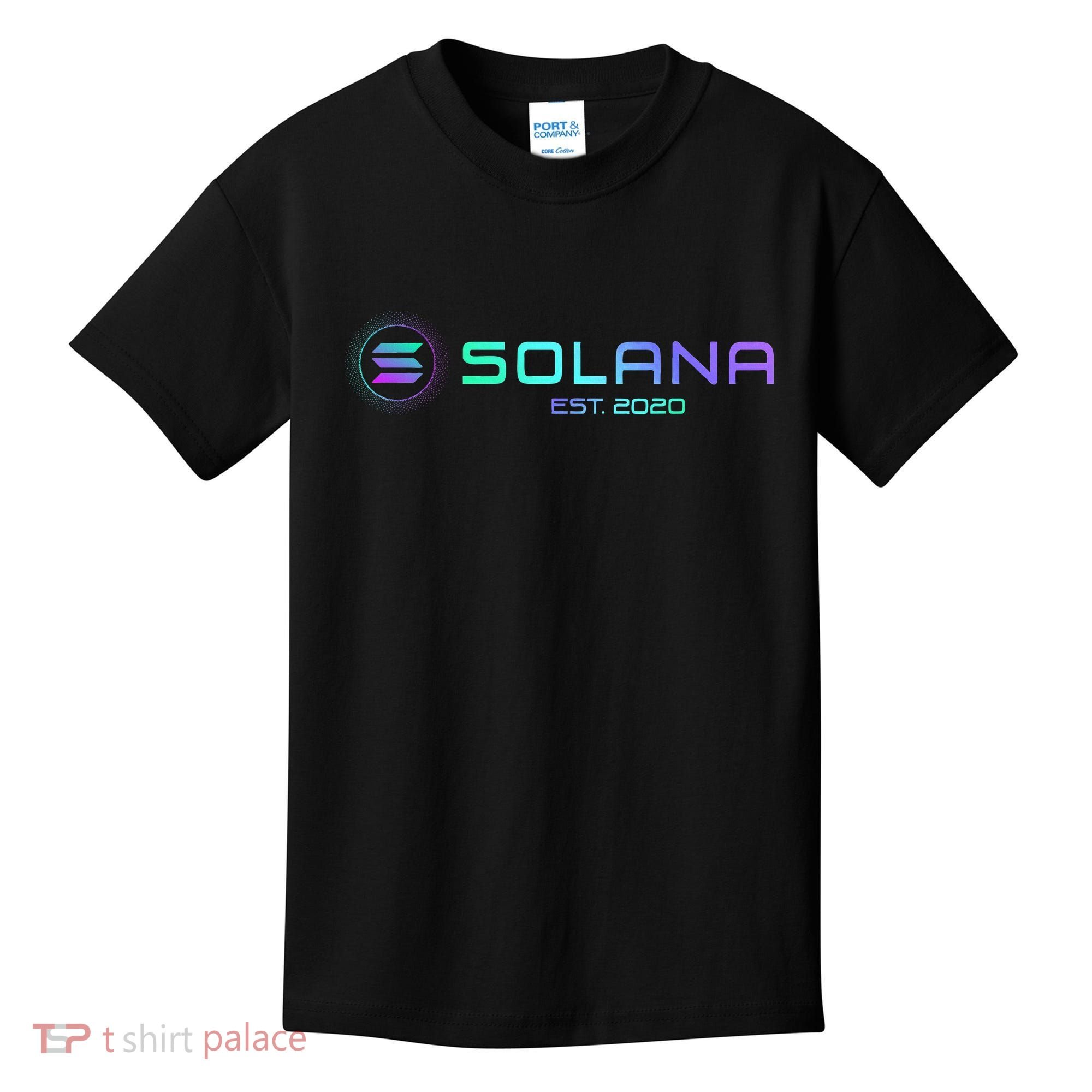 Solana Sol Coin Crypto Logo Blockchain Solana Kids T-Shirt
