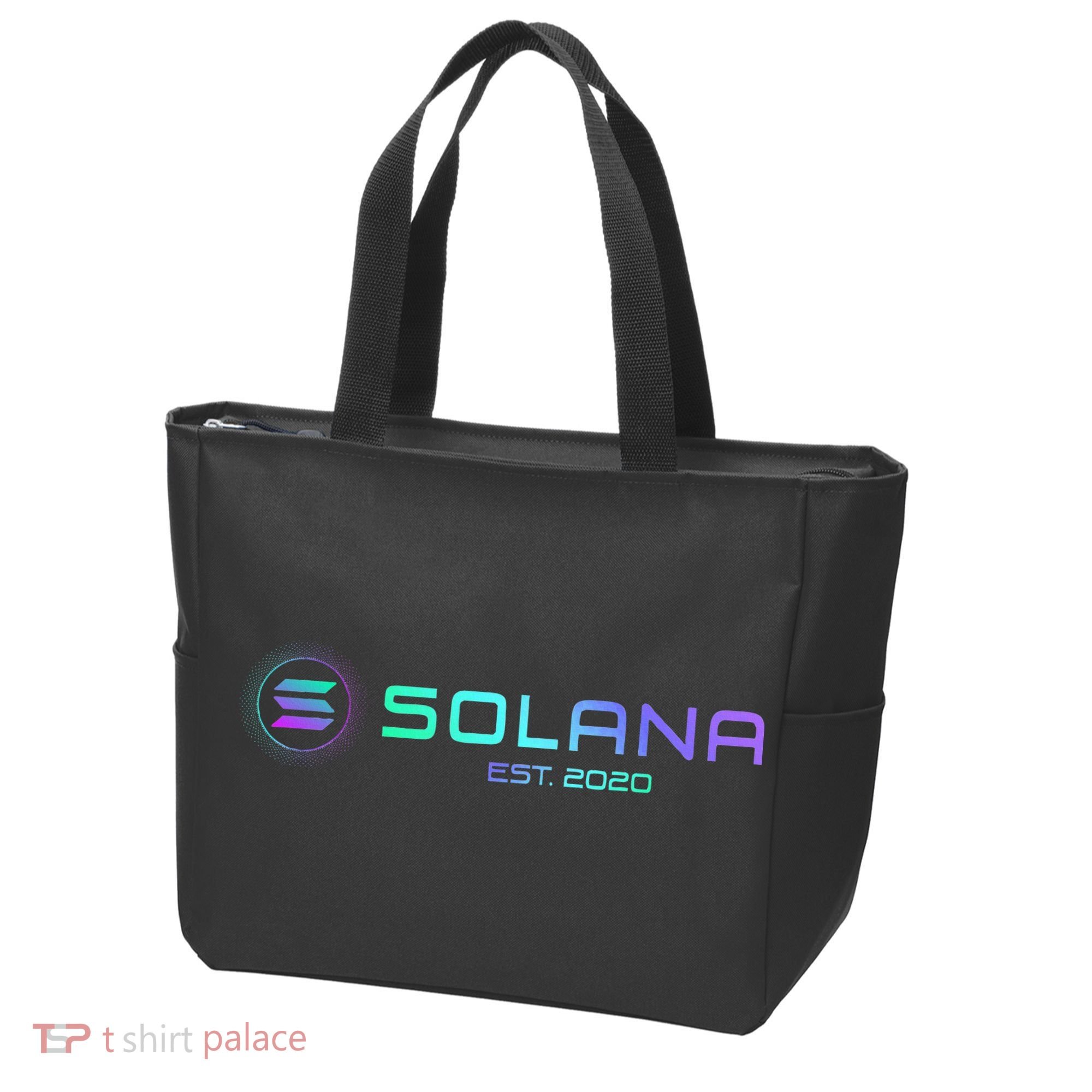 Solana Sol Coin Crypto Logo Blockchain Solana Tote Bag
