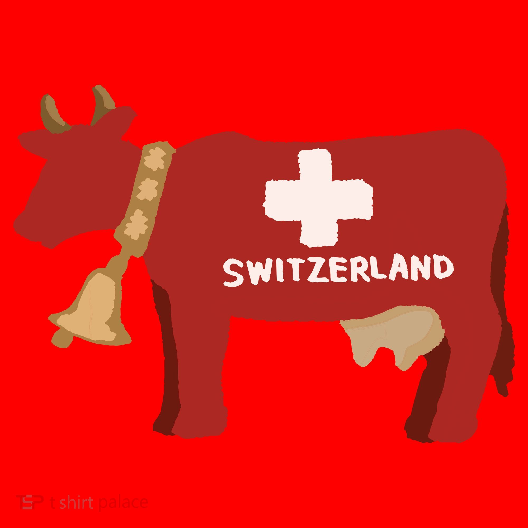 Switzerland Swiss Cow Santa Hat