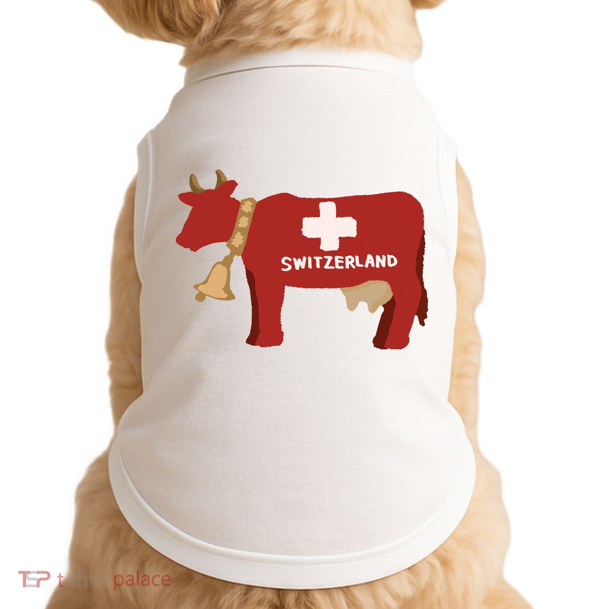 Switzerland Swiss Cow Doggie Tank