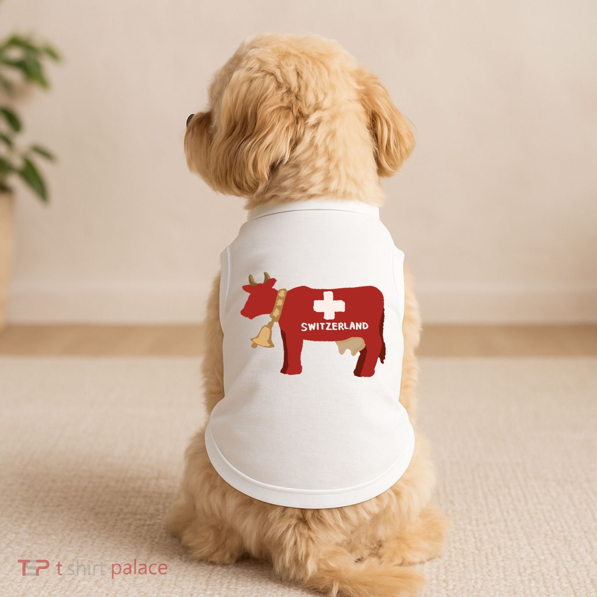Switzerland Swiss Cow Doggie Tank