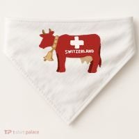 Switzerland Swiss Cow USA-Made Doggie Bandana thumb 0
