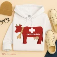 Switzerland Swiss Cow Hoodie thumb 4