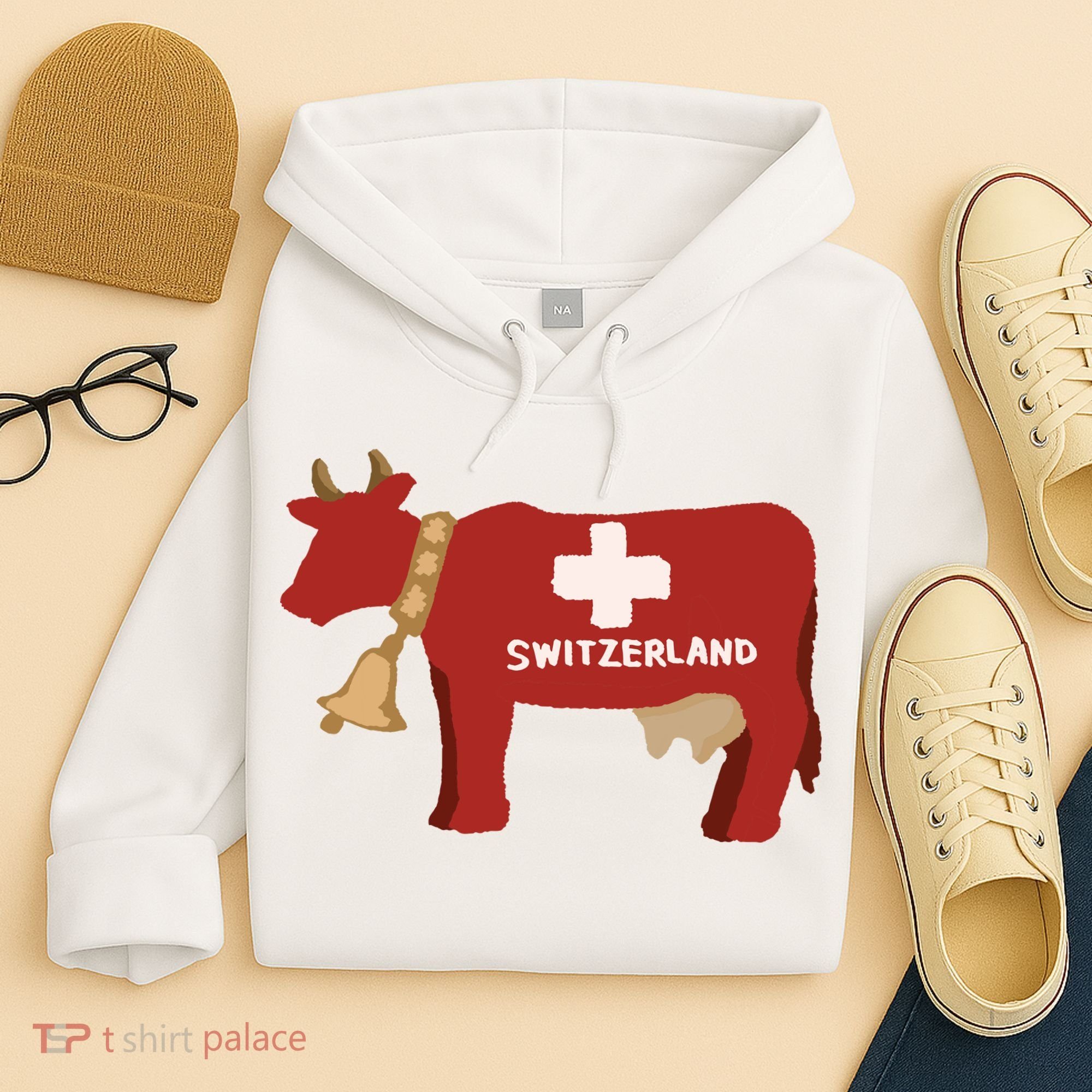 Switzerland Swiss Cow Hoodie