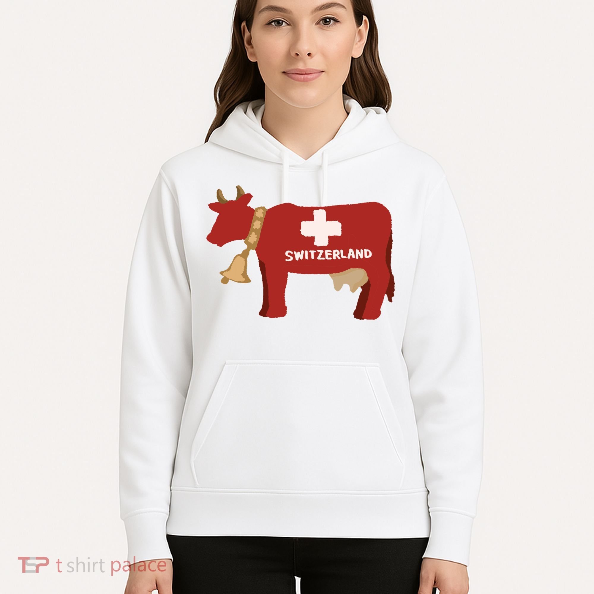 Switzerland Swiss Cow Hoodie