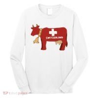 Switzerland Swiss Cow Long Sleeve Shirt thumb 0