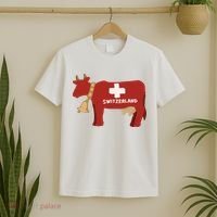 Switzerland Swiss Cow T-Shirt thumb 2