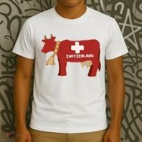 Switzerland Swiss Cow T-Shirt thumb 3