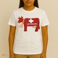 Switzerland Swiss Cow T-Shirt thumb 4