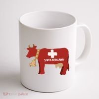 Switzerland Swiss Cow Coffee Mug thumb 1