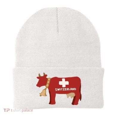 Switzerland Swiss Cow Beanie