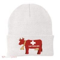 Switzerland Swiss Cow Beanie thumb 0