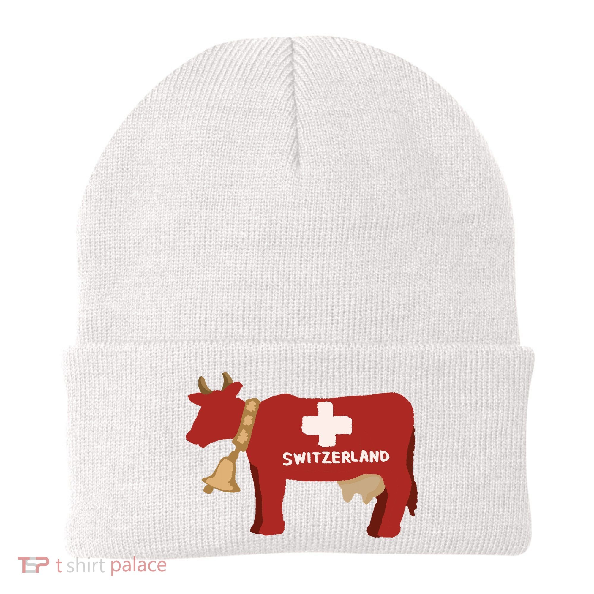 Switzerland Swiss Cow Beanie