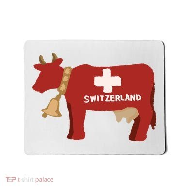 Switzerland Swiss Cow Mousepad