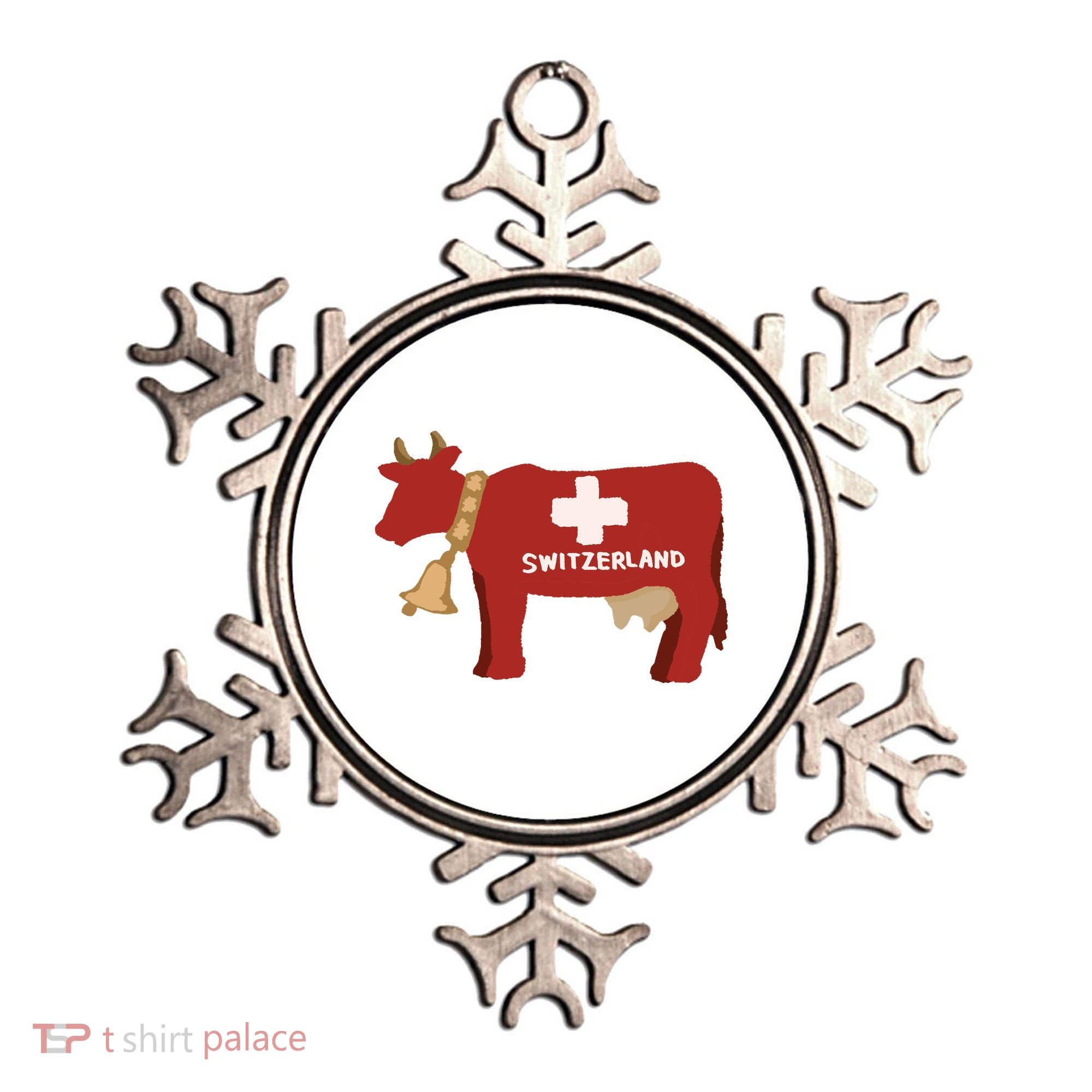 Switzerland Swiss Cow Ornament
