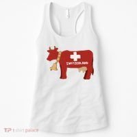 Switzerland Swiss Cow Women's Tank Top thumb 0