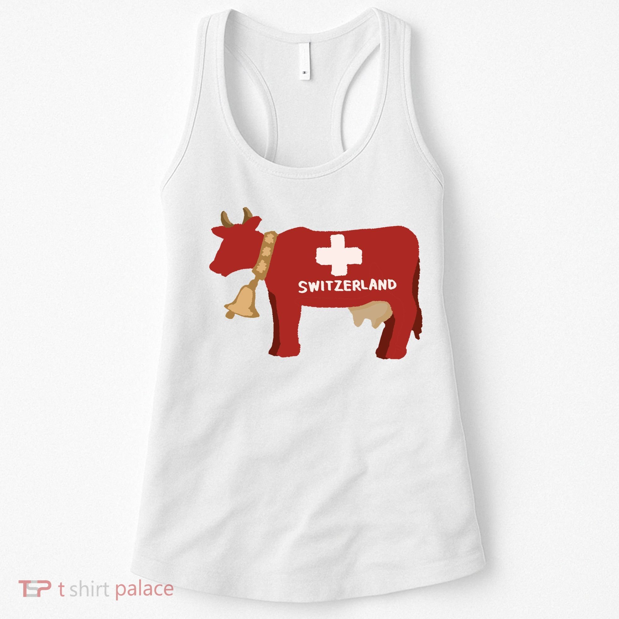 Switzerland Swiss Cow Women's Tank Top