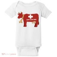 Switzerland Swiss Cow Baby Bodysuit thumb 0