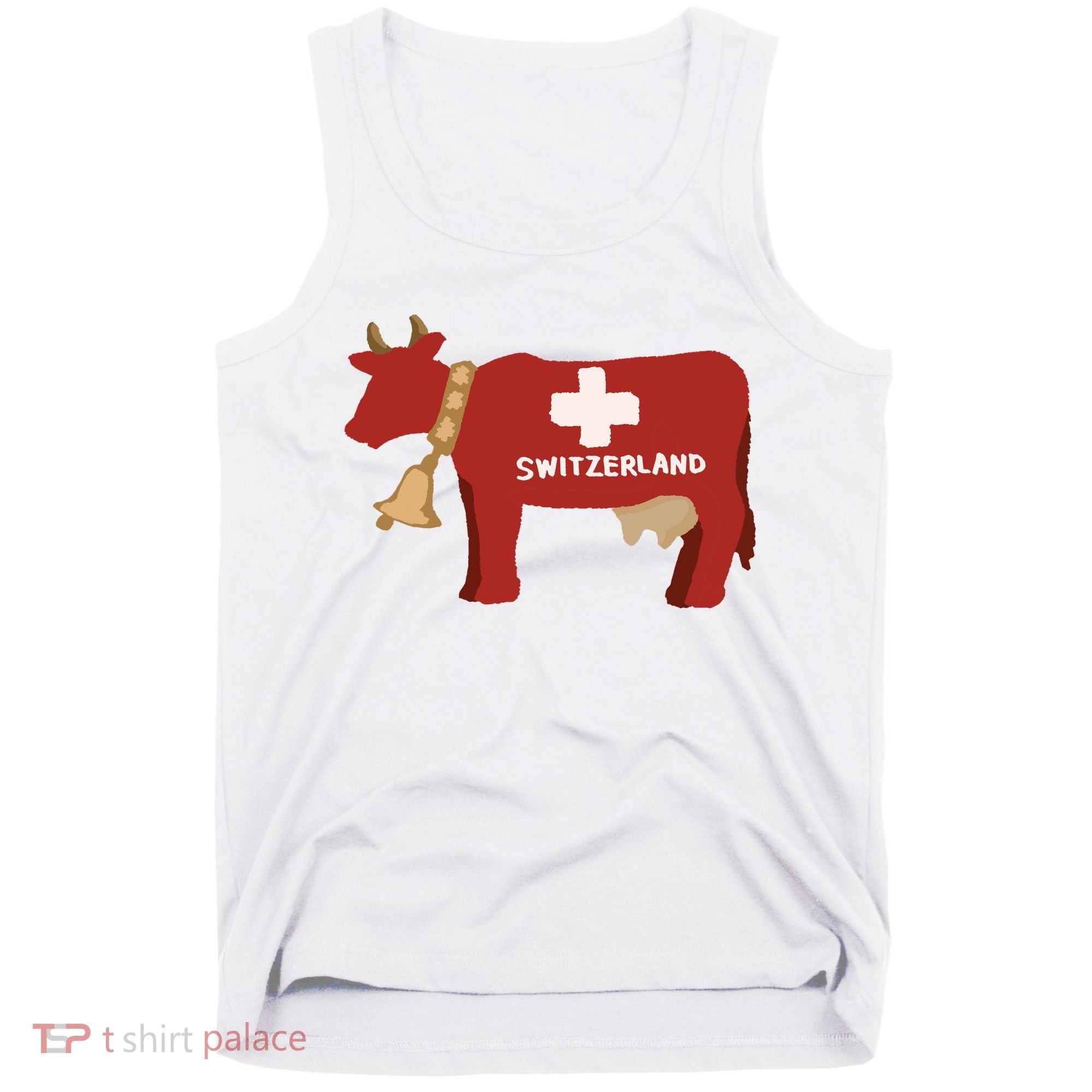 Switzerland Swiss Cow Tank Top
